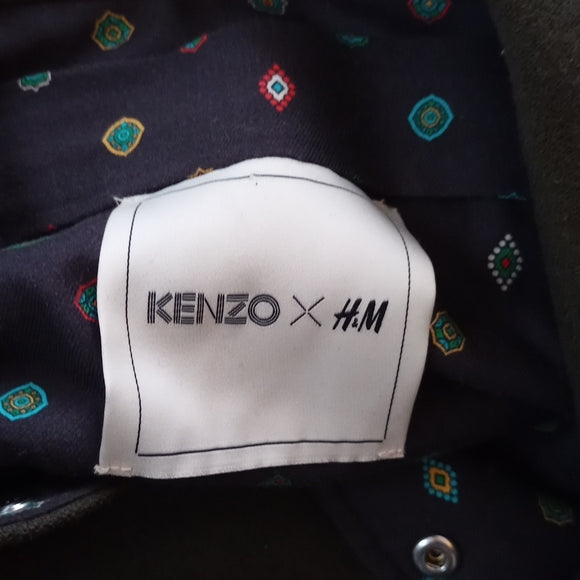 KENZO X H&M Collab Button-Up Wool Sweater Jacket
