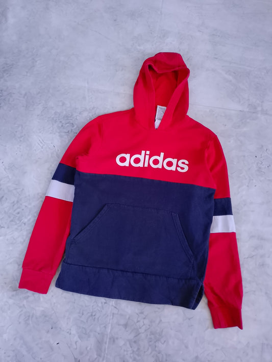 adidas Red & Navy Colorblock Hoodie YOUTH