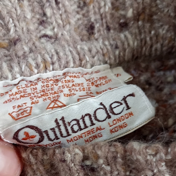 Vintage OUTLANDER Cozy Knit Sweater GRANDPA/GRANDMA DAD WOOL MOHAIR