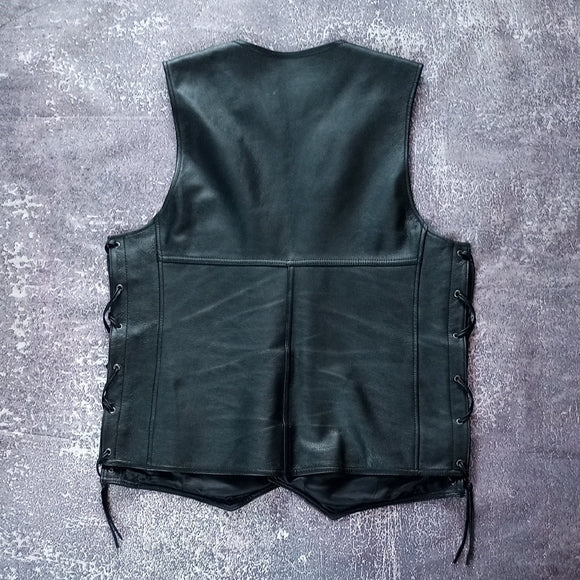 Harley-Davidson Black Leather Vest Tradition II