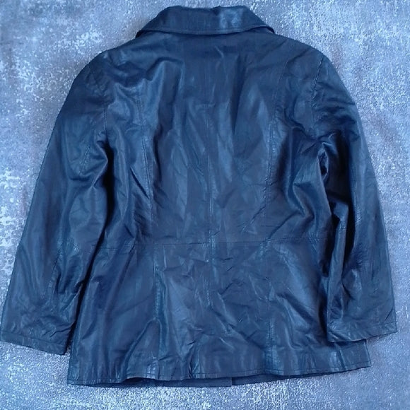 Vintage 90s Classic Style Black Leather SOFT