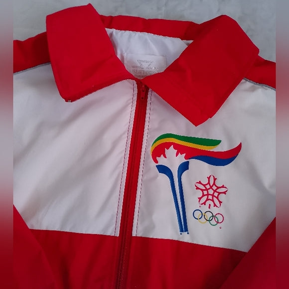 Vintage 1988 Olympics Games Calgary Torch Runner Track Suit