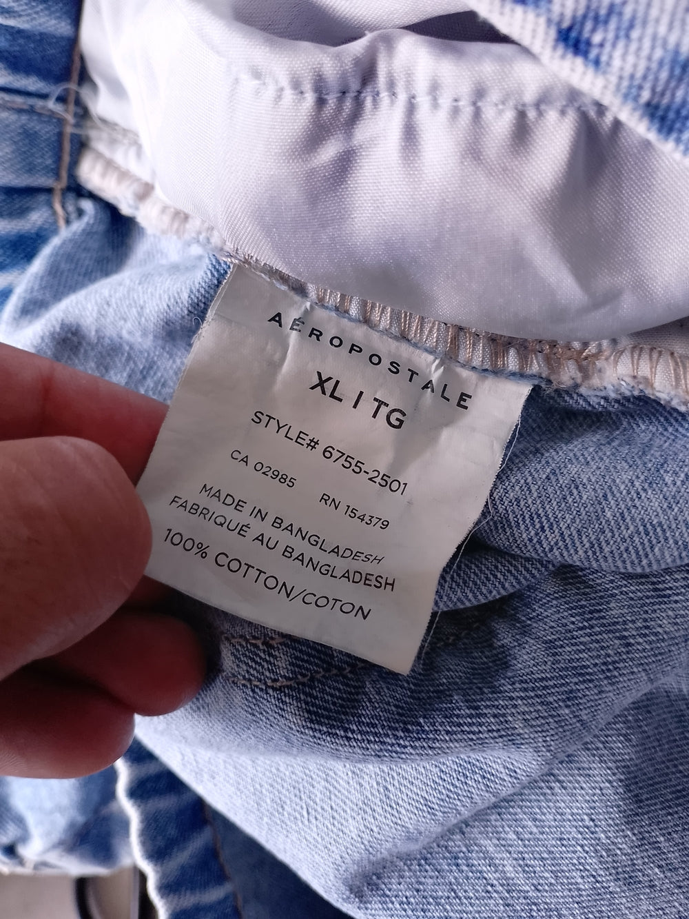 AEROPOSTALE Mid Rise Baggy Light Blue Denim Jeans