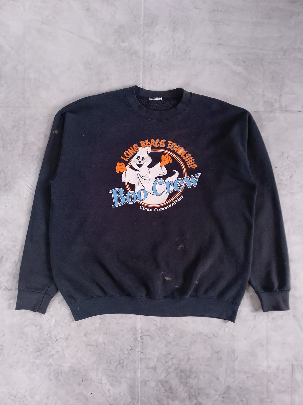 Vintage 90s LONG BEACH Boo Crew Graphic Sweatshirt UNISEX