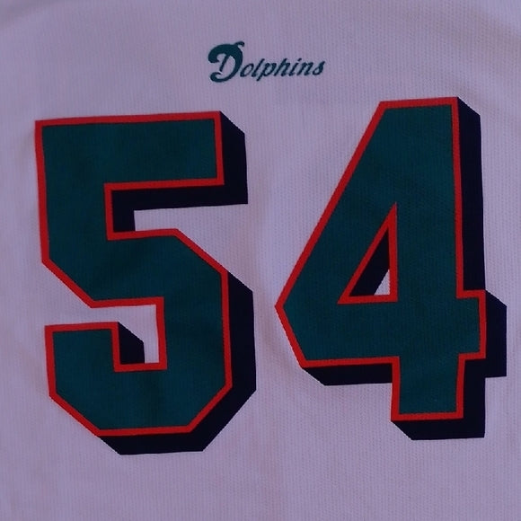 NFL MIAMI DOLPHINS ZACH THOMAS JERSEY #54 LOGO ATHLETIC
