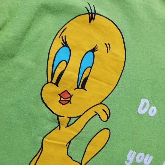 Vintage 90s Troops Tweety Bird Looney Tunes Single Stitch T-Shirt