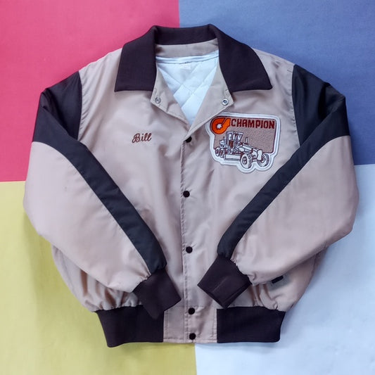 Vintage 1980s Champion Tractors Patch Bill Jacket Jacket Unisex