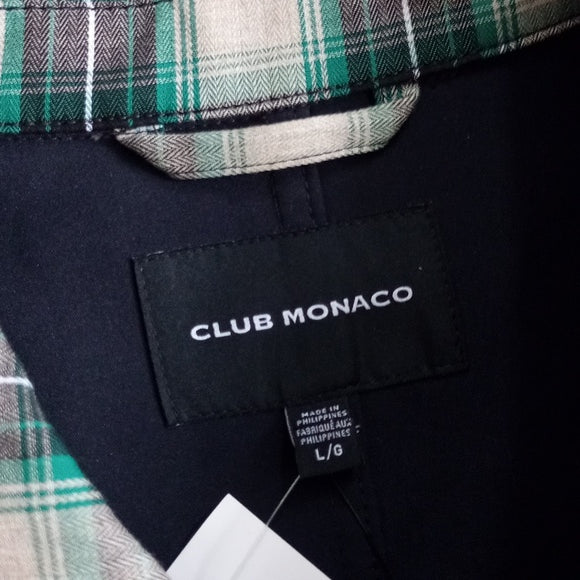 Club Monaco PLAID MAC COAT Button-down Pea Coat