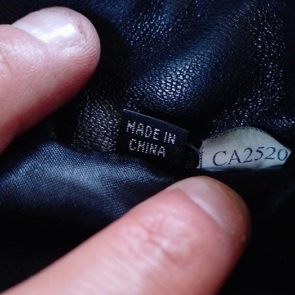 VINTAGE LEATHER Black Quilted Jacket