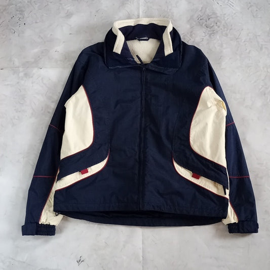 Vintage 90s URBAN LIFE Blue/WHITE COLOR BLOCK WINTER JACKET