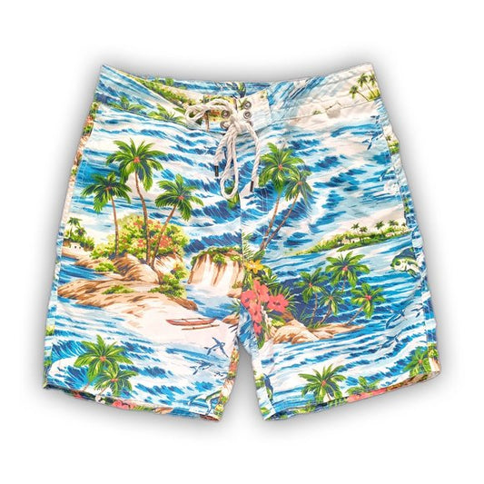 POLO RALPH LAUREN HAWAIIAN TRAVELLER SWIM SHORT unisex