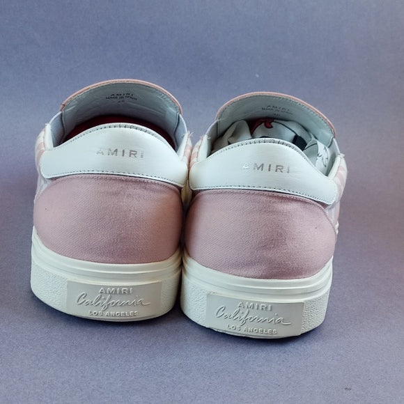 AMIRI Checkered Skeleton Toe Pink Slip-On Shoes