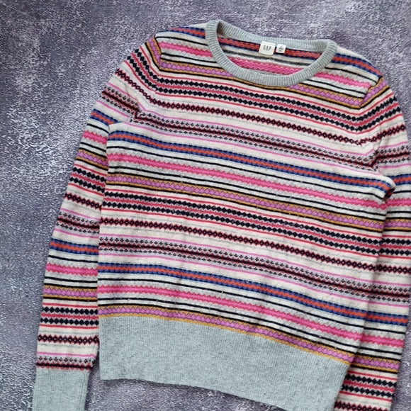 CAP MERINO WOOL Colourful Striped Sweater