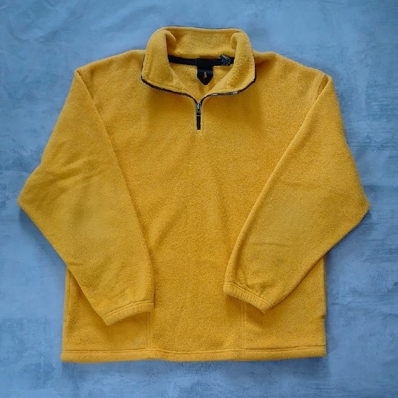VINTAGE Y2K YELLOW FLEECE SWEATER