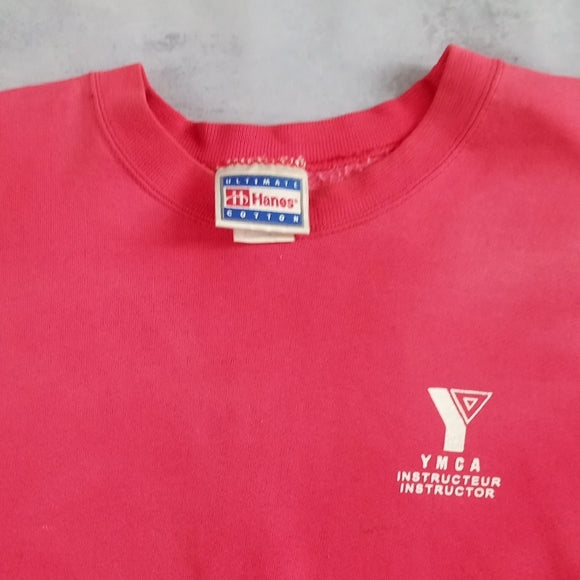 Vintage 90s YMCA Swimmer Instructor Hanes Crewneck Sweater