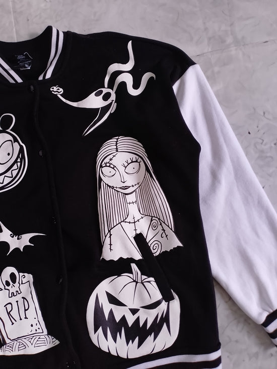 DISNEY HER UNIVERSE The Nightmare Before Christmas Oversized Varsity Jacket