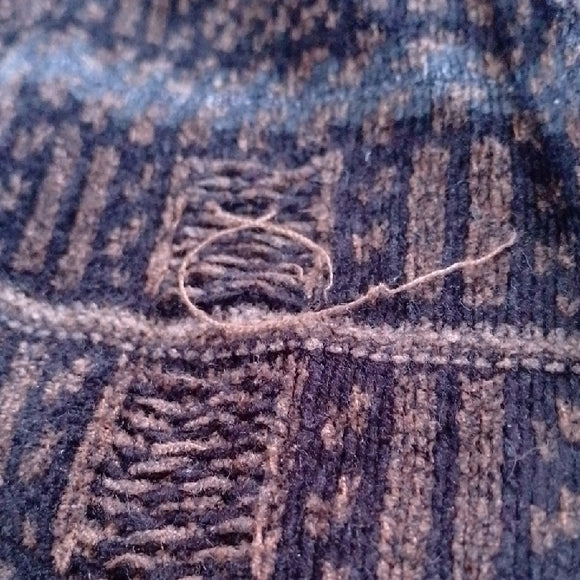 Vintage 90s GEOFFREY BEENE Striped Knit Grandpa Sweater