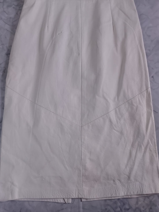 Vintage DANIER Cream Halter Midi Dress with Back Cutout
