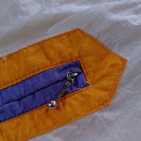 Vintage 90s Sun Style Yellow Pink Purple Colour Block