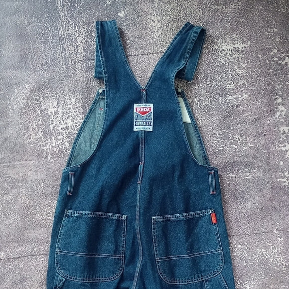 Vintage IKEDA Blue Denim Overalls Made In Canada