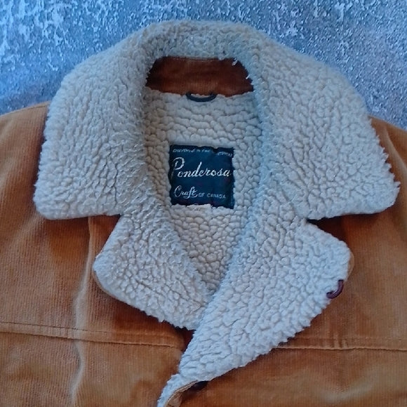 Vintage Sherpa Ranch Style Corduroy Jacket