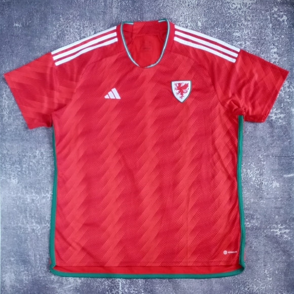 Adidas WALES National Team Soccer Jersey Aeroready Slim Fit XXL