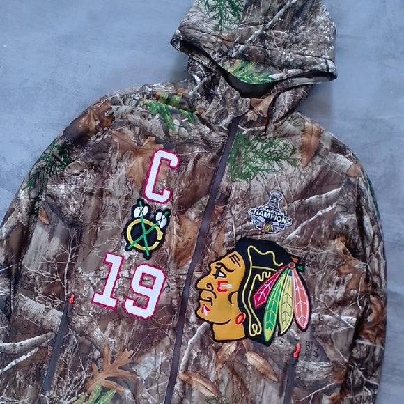🔥 CUSTOM REWORKED JONATHAN TOEWS CAMO NHL JACKET — ONE OF A KIND! 🔥