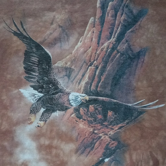 Vintage 1997 Soaring Bald Eagle Tie dye T-Shirt The Mountain