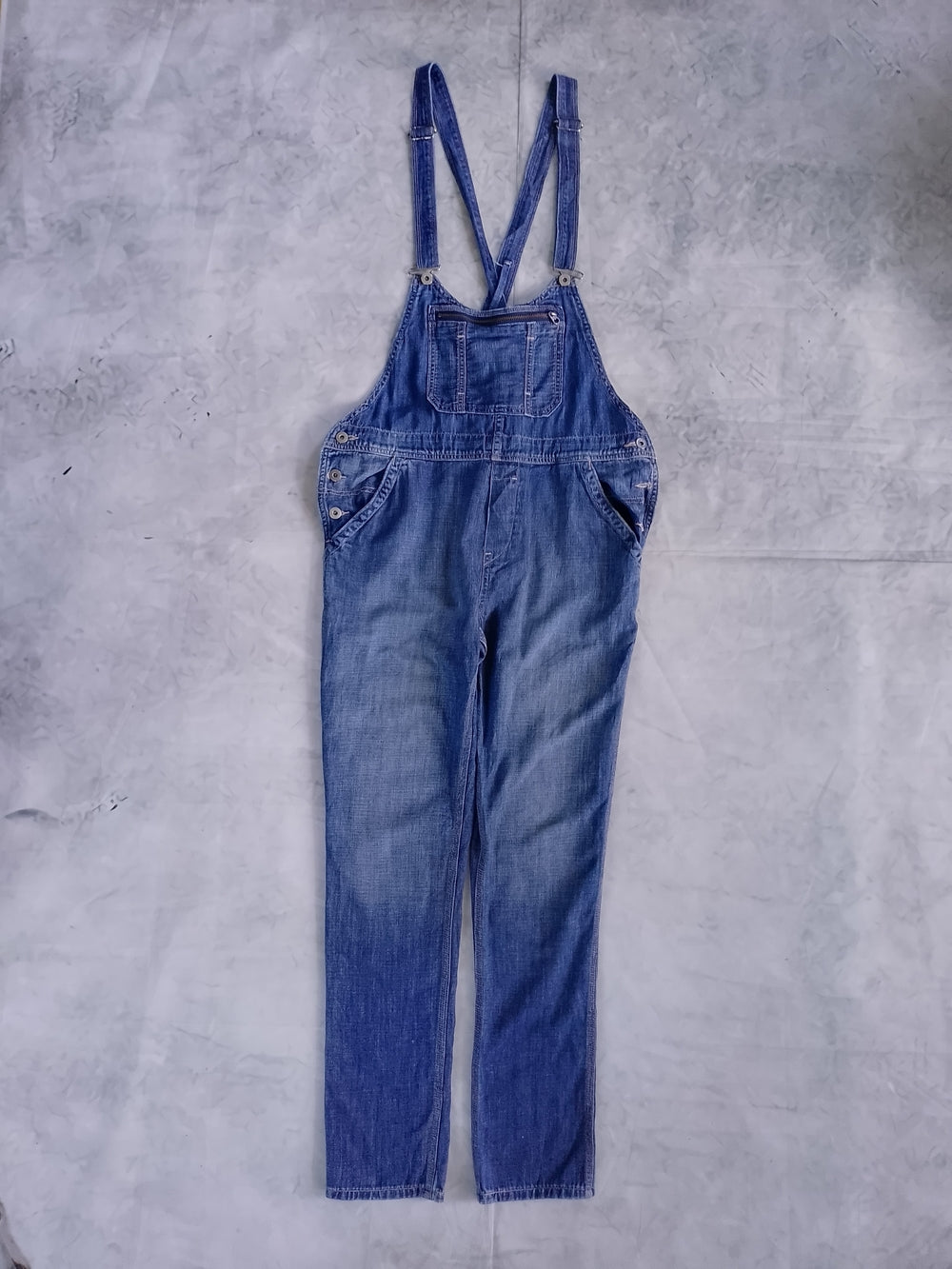 LEVIS Blue Denim Overalls Women's Jeans Boyfriend Skinny