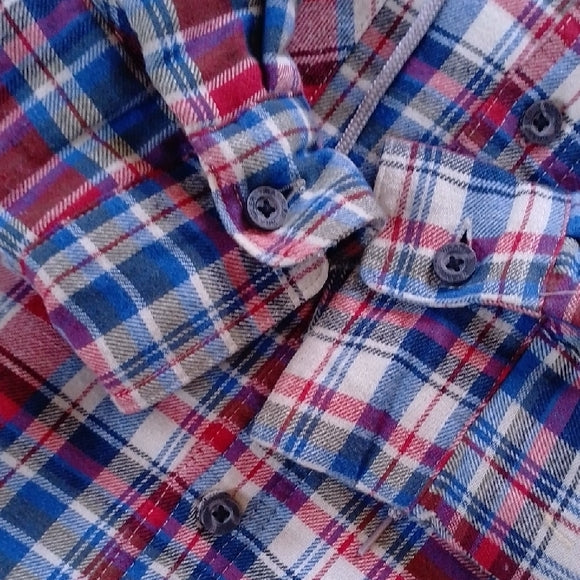 WRANGLER Multicolor Plaid Hooded Shirt