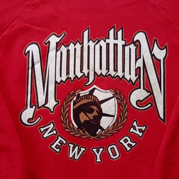 Vintage 90s Manhattan New York Graphic Crewneck Sweater