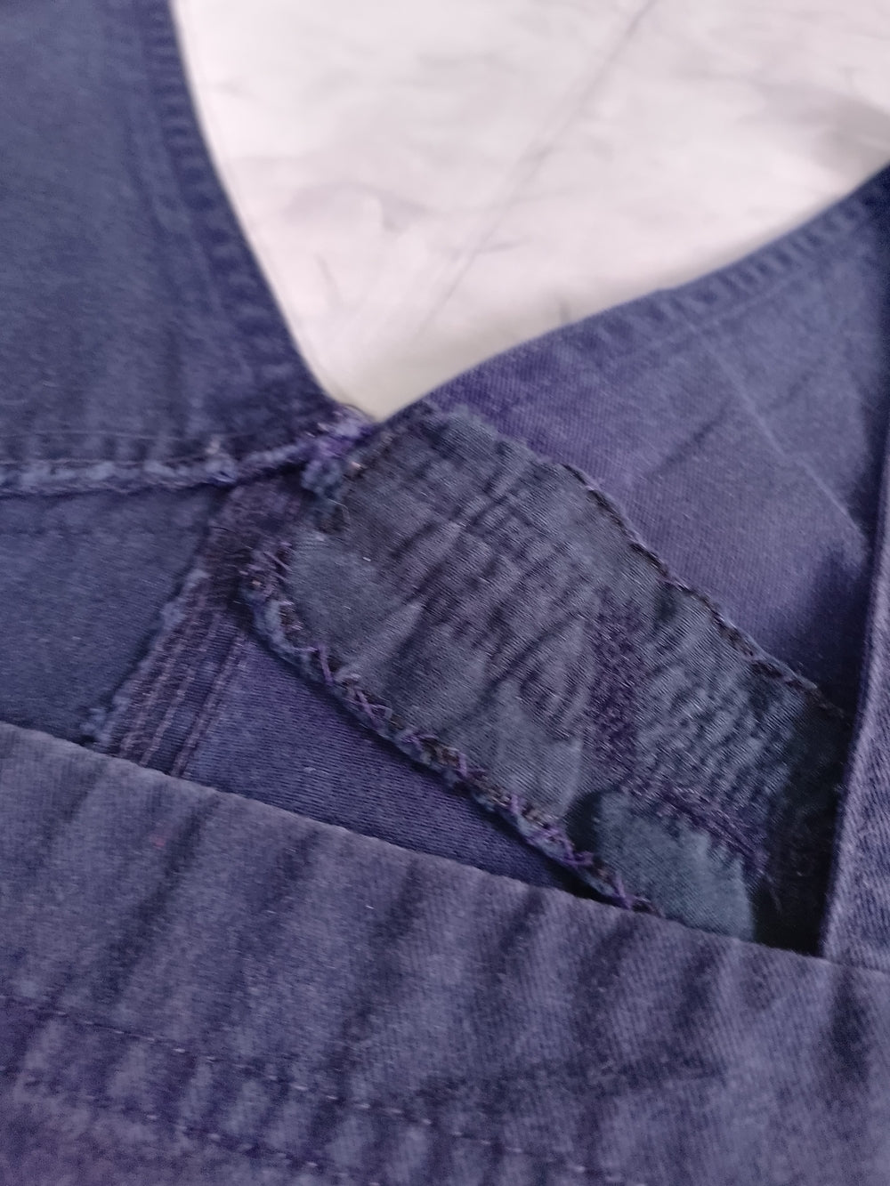 Vintage 90s Navy Blue Short Overalls