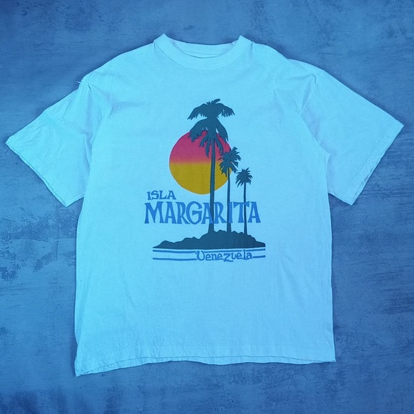 Vintage 90s ISLA MARGARITA VENVALLIA SUNSET WITH TREE SHIRT UNISEX