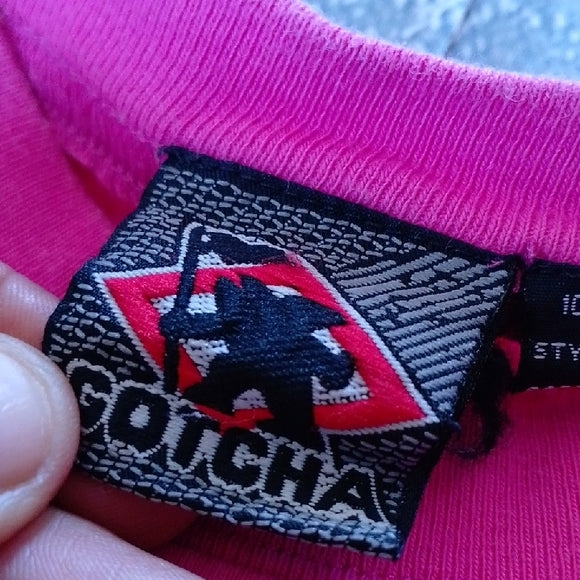 VINTAGE '90s GOTCHA PINK SURFER GRAPHIC T-SHIRT