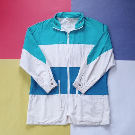 Vintage Styleman Sportswear Colour Block Canvas Made In Italy Jacket Unisex