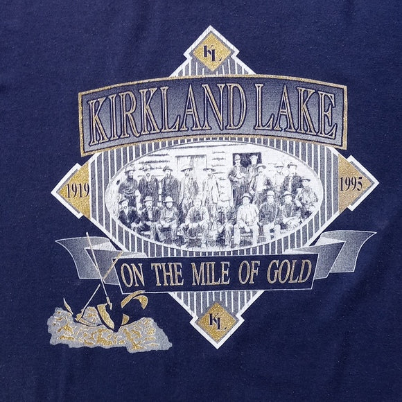 Vintage 1994  Kirkland Lake On The Mile Of Gold Single Stich T-Shirt Unisex