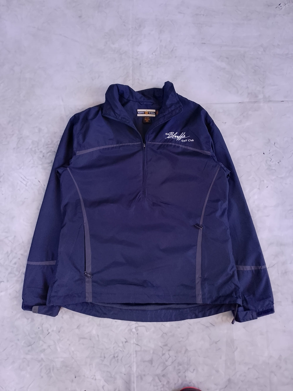 Scarborough The Bluffs Golf Club Navy Pullover Windbreaker