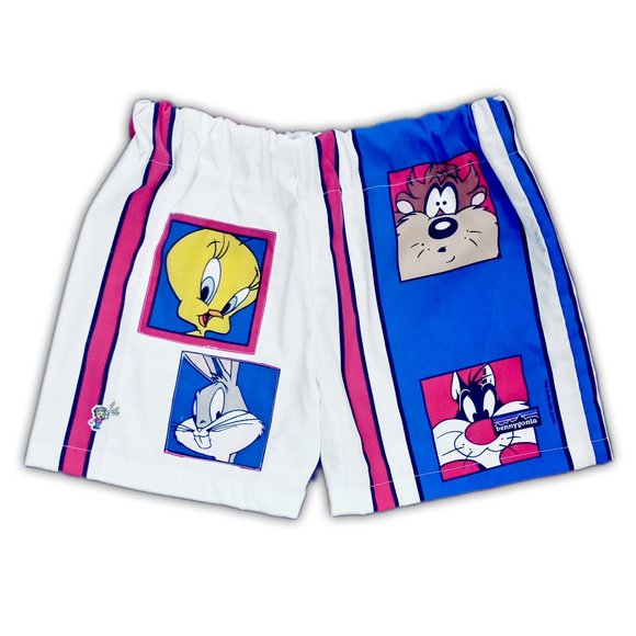 Vintage 1998 Looney Tunes Bugs Bunny Tweety Taz Bennygonia Custom Shorts UNISEX