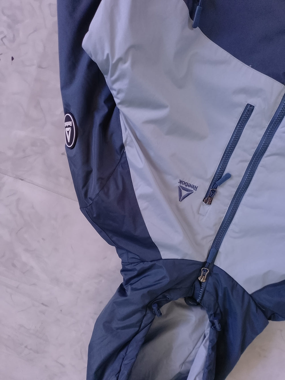 Reebok WOMEN'S Two-Tone Blue Hooded Jacket