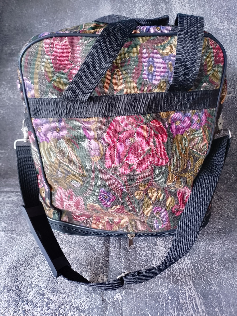 Vintage ARCTICS USA Floral Tote Travel Bag - Expandable