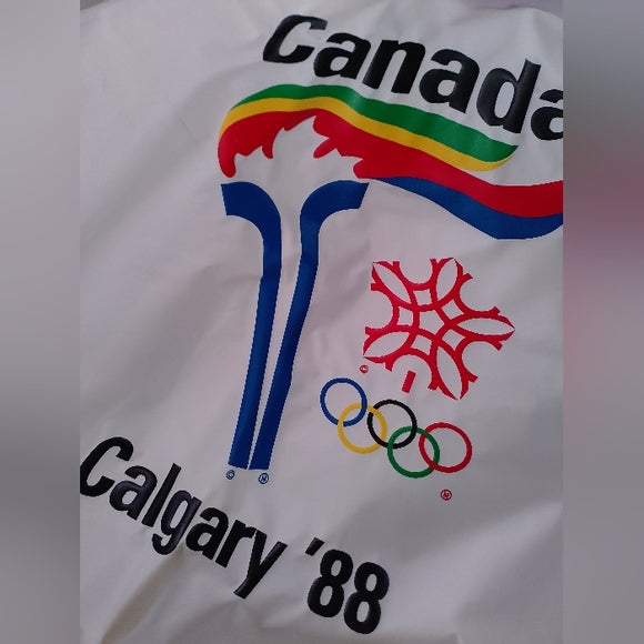 Vintage 1988 Olympics Games Calgary Torch Runner Track Suit