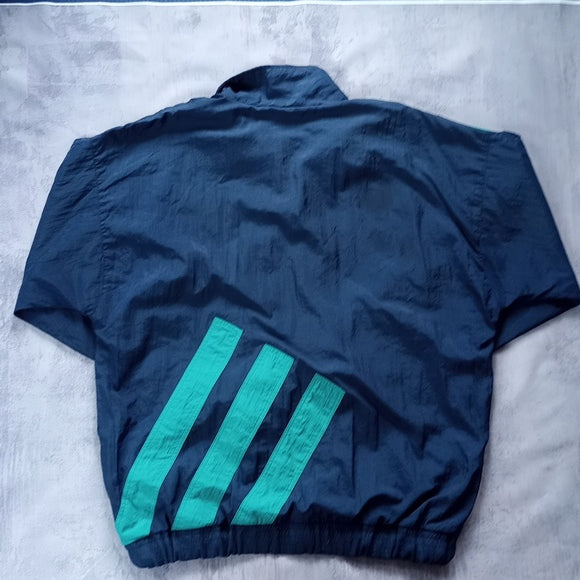 Vintage 90s Adidas Roman Tulis European Soccer School Of Excellent Windbreaker