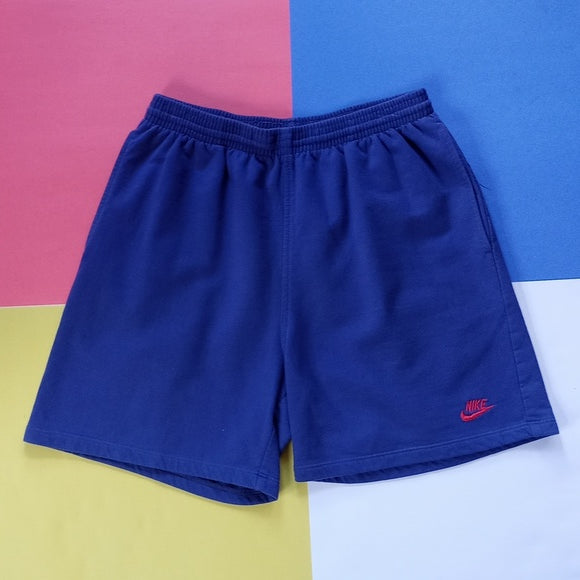 Vintage 90s Nike Blue/Red Essential Sweat Pant Shorts Unisex Pockets