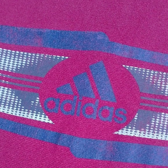 Vintage 90s Adidas Red Graphic Tee
