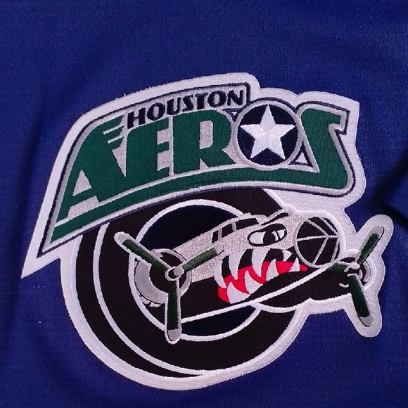 Vintage RARE IHL HOUSTON AEROS AUTHENTIC BAUER HOCKEY JERSEY