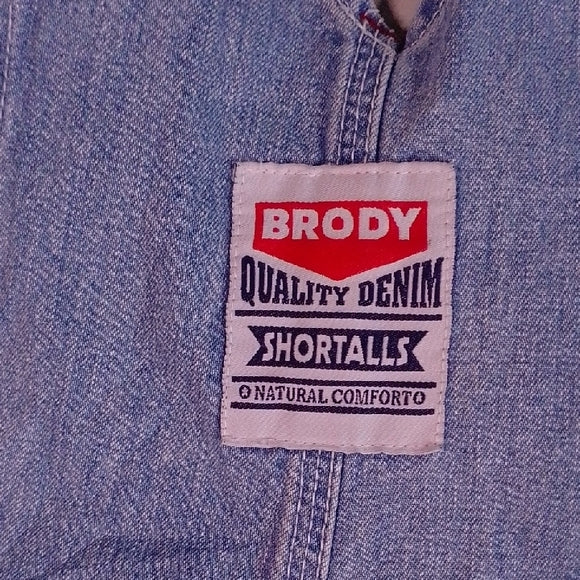 Vintage 90s BRODY QUALITY DENIM SHORT OVERALLS SHORTALLS