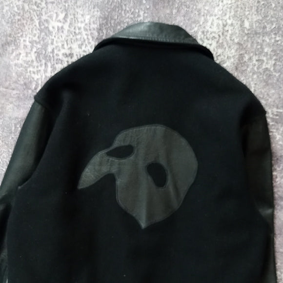 Vintage 80s 90s  Phantom of the Opera Black Jacket Canadian National Tour Jacket