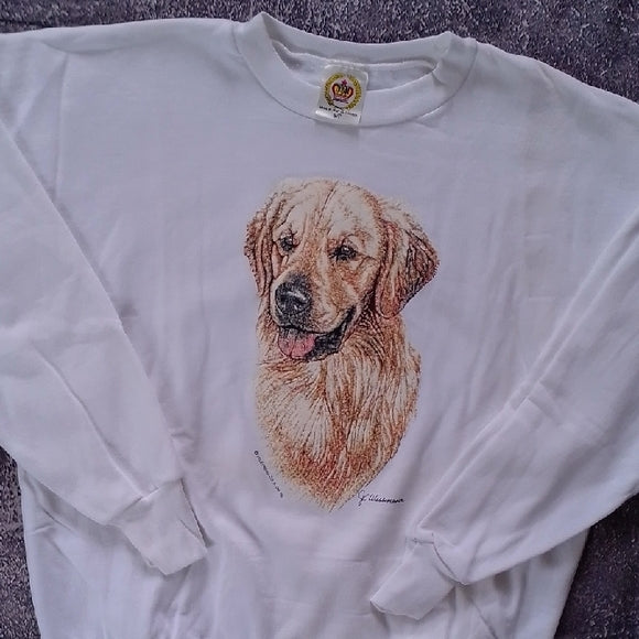 VINTAGE 1992 GOLDEN RETRIEVER Crewneck Sweater