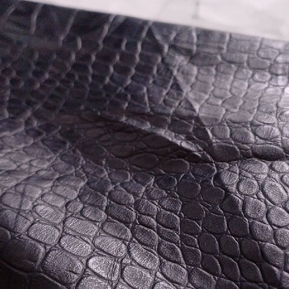 Faux Snakeskin Leather Motorcycle Jacket