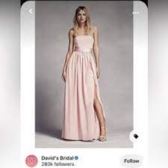 VERA WANG WHITE Strapless Long Matcha Style 36201760 DAVIS BRIDAL